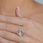 Moissanite Pendant Necklace for Ladies – 925 Sterling Silver Necklace f... - Image 9