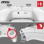 MSI FORCE GC300 WIRELESS WHITE PC Gamepad Controller - 2.4 GHz, Blueto... - Image 6