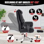 600lbs Huge and Tall Workplace Chair,Leather-based Govt Workplace Chair with F... - Image 5