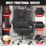 600lbs Huge and Tall Workplace Chair,Leather-based Govt Workplace Chair with F... - Image 6