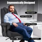 600lbs Huge and Tall Workplace Chair,Leather-based Govt Workplace Chair with F... - Image 7