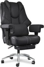 600lbs Huge and Tall Workplace Chair,Leather-based Govt Workplace Chair with F... - Image 8
