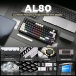 YUNZII AL80 Wi-fi Mechanical Keyboard,Full Aluminum CNC, Sensible LCD ... - Image 3