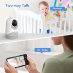 HelloBaby 6”IPS Massive Display, Video Child Monitor with Upgraded 4000mAh... - Image 5