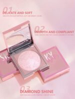 MAEPEOR Face Highlighter Palette 8 Colours Shimmer Glitter Pearl Highli... - Image 8