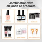 modelones Gel High Coat and Base Coat With Nail Primer, 3 Pcs No Wipe C... - Image 7