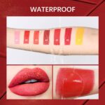 Gold Lipstick Velvet Nude Crimson Pink Lip Tint Non-Smudge Excessive Pigment No... - Image 5