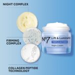 No7 Elevate & Luminate Triple Motion Evening Cream - Anti-Wrinkle, Collagen... - Image 7