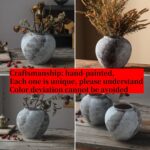 Rustic Distressed Giant Ceramic Vase, 8.6 inch Terracotta Pottery Tall... - Image 3