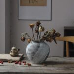 Rustic Distressed Giant Ceramic Vase, 8.6 inch Terracotta Pottery Tall... - Image 5