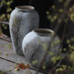 Rustic Distressed Giant Ceramic Vase, 8.6 inch Terracotta Pottery Tall... - Image 11