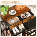 Shoe Rack Bench with Gentle Cushioned Seat, 5-Tier Shoe Storage Set up... - Image 5