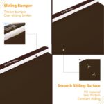 Slide Board Exercise Gear with A Pair of Booties and Sliding Bumpe... - Image 3