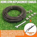 KORIKAHM Substitute Cables for Dwelling Gymnasium, 65.6/98.4 Ft Health Pulley ... - Image 4