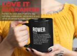 Bubble Hugs Rowing Espresso Mug 15oz Black - Rower Definition - Rower De... - Image 7