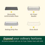 Cuisinart Air Fryer Toaster Oven with Grill, 1800W 8-1 Air Fryer Oven ... - Image 5