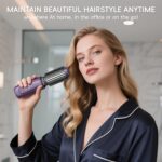 Cordless Curling Iron Brush, 2 in 1 Mini Journey Scorching Straightener Comb ... - Image 8