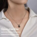Lunar Belle 925 Sterling Silver Black Pearl Pendant Necklace Jewellery f... - Image 4