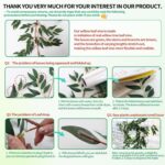RECUTMS Synthetic Willow Leaves Vine Twigs 2Pcs 5.7Ft Faux Hanging Iv... - Image 3