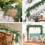 RECUTMS Synthetic Willow Leaves Vine Twigs 2Pcs 5.7Ft Faux Hanging Iv... - Image 8