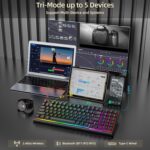 Redragon S156 Wi-fi Gaming Keyboard and Mouse with Tri-Mode, Mechan... - Image 6