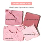 JUDYDOLL 2 In 1 Blush Highlighter Palette, Blush Cream & Glowy Blush, ... - Image 6