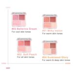 JUDYDOLL 2 In 1 Blush Highlighter Palette, Blush Cream & Glowy Blush, ... - Image 7