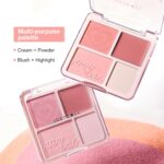 JUDYDOLL 2 In 1 Blush Highlighter Palette, Blush Cream & Glowy Blush, ... - Image 9