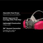 3M P100/OV Odor/Particulate Multi-Goal Reusable Respirator 65021, M... - Image 3