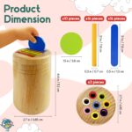 OAR Montessori Toys for Toddlers 1-3 – 3 in 1 Wood Advantageous Motor Expertise... - Image 3