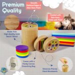 OAR Montessori Toys for Toddlers 1-3 – 3 in 1 Wood Advantageous Motor Expertise... - Image 5