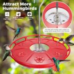 Kingsyard 2 Pack 16 OZ Hummingbird Feeders for Open air Hanging, 6 Bee... - Image 3