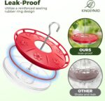Kingsyard 2 Pack 16 OZ Hummingbird Feeders for Open air Hanging, 6 Bee... - Image 4