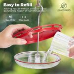 Kingsyard 2 Pack 16 OZ Hummingbird Feeders for Open air Hanging, 6 Bee... - Image 5
