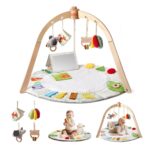 Wood Child Play Health club Mat – Anti - Slip Tummy Time & Exercise Mat, 5 De... - Image 7
