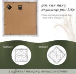 Tatuo 4 Pcs Mirrors Sq. Wall Mirror, Beautiful Rustic Farmhouse Acce... - Image 4