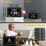 CAZOKASI 8inch Additional Massive Impaired Imaginative and prescient Digital Alarm Clock with Da... - Image 3