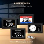CAZOKASI 8inch Additional Massive Impaired Imaginative and prescient Digital Alarm Clock with Da... - Image 4