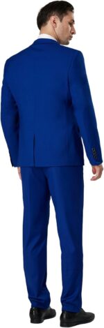 DEETRUST Males's 3 Piece Slim Match Swimsuit Set, 2 Button Blazer Jacket Vest ... - Image 4