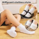 6 Pairs Toddler Ruffle Socks for Women Child Grip Socks Non Slip Socks ... - Image 5