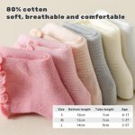6 Pairs Toddler Ruffle Socks for Women Child Grip Socks Non Slip Socks ... - Image 6