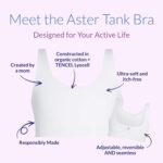 Bleuet Aster Tank Bra – Natural Cotton Reversible First Bra for Tweens... - Image 3