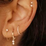 Gold Plated Earrings for Girls, 14k Gold Plated Earring Stack Hypoalle... - Image 6