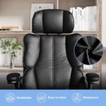 Govt Leather-based Workplace Chair, Laptop Chair with Thick Cushion & Lu... - Image 6