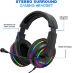 Gaming LED Keyboard Mouse Headset and Mousepad Bundle, CHONCHOW Wired ... - Image 5