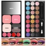All in One Make-up Package for Girls Full Package - 24 Eyeshadow, 4 Lipsticks, ... - Image 3