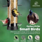 Kingsyard 2 Pack Tube Hen Feeder for Outdoor Hanging, Detachable Base... - Image 5