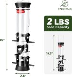 Kingsyard 2 Pack Tube Hen Feeder for Outdoor Hanging, Detachable Base... - Image 6