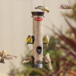 Kingsyard 2 Pack Tube Hen Feeder for Outdoor Hanging, Detachable Base... - Image 8