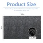 71 Inches x 55 Inches Giant Outside Playhouse Mat Outside Play Mat Non... - Image 5